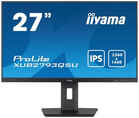 Monitor 27 cali XUB2793QSU-B7 IPS, QHD, HAS(150mm), 100Hz, 300cd IIYAMA
