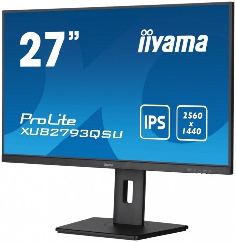 Monitor 27 cali XUB2793QSU-B7 IPS, QHD, HAS(150mm), 100Hz, 300cd IIYAMA