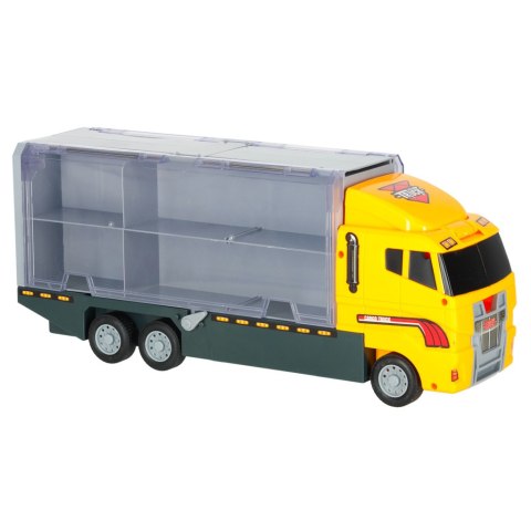 Transporter ciężarówka TIR wyrzutnia + metalowe auta maszyny budowlane Kik Sp. z o. o. Sp. k.