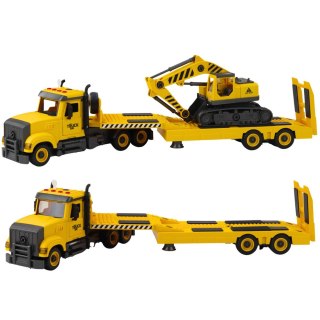 Ciężarówka Laweta Do Skręcania DIY Koparka Gąsienicowa Światła Dźwięki LEAN Toys