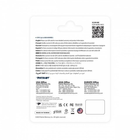 Karta microSDXC 512GB Express 800/600MB/s Nintendo Switch 2 Patriot