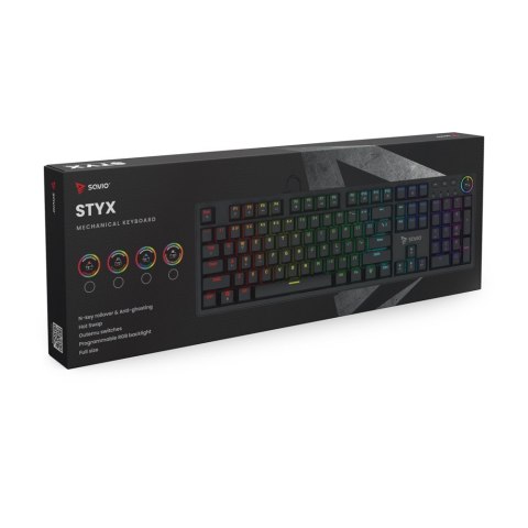 Klawiatura mechaniczna STYX Outemu Peach Silent Hot Swap RGB Savio