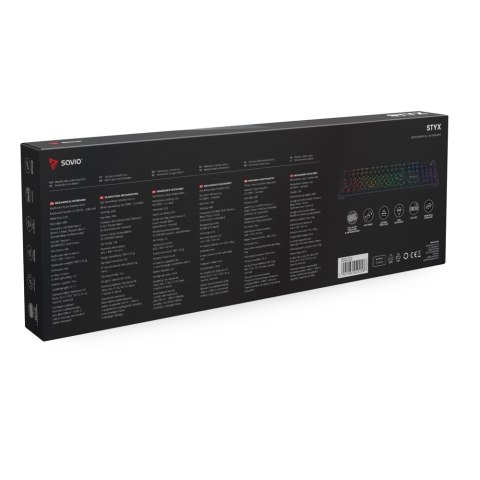 Klawiatura mechaniczna STYX Outemu Peach Silent Hot Swap RGB Savio