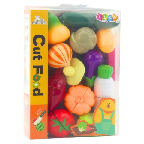 Zestaw Do Krojenia Warzywa Deska Nóż Akcesoria Edukacyjne Dla Dzieci LEAN Toys