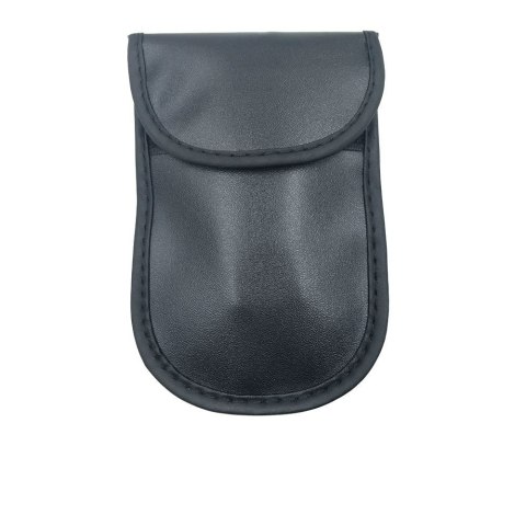 Etui antykradzieżowe na klucze samochodowe klatka Faradaya 14x10cm czarny HURTEL