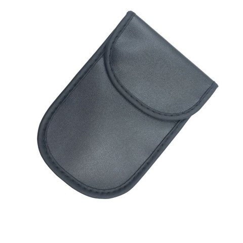 Etui antykradzieżowe na klucze samochodowe klatka Faradaya 14x10cm czarny HURTEL