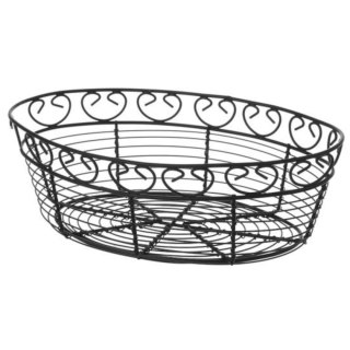 Koszyk druciany do serwowania podawania pieczywa owalny dekoracyjny - Hendi 425879 Hendi