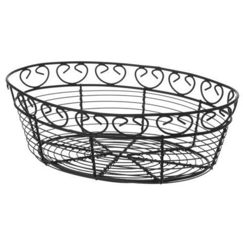 Koszyk druciany do serwowania podawania pieczywa owalny dekoracyjny - Hendi 425879 Hendi