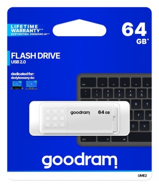 Pendrive UME2 64GB USB 2.0 Biały GOODRAM
