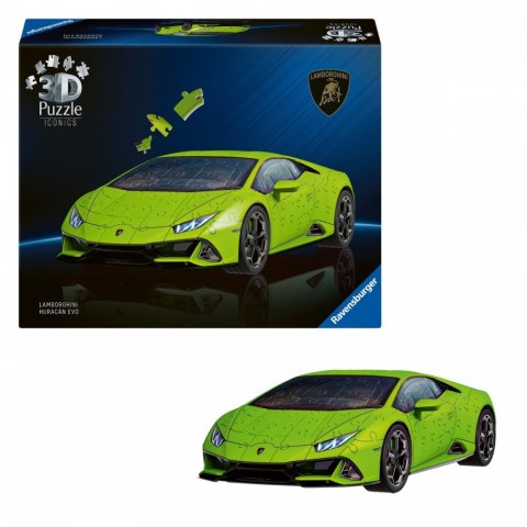 Puzzle 3D 158 elementów Samochód Lamborghini Huracan EVO Verde Ravensburger Polska