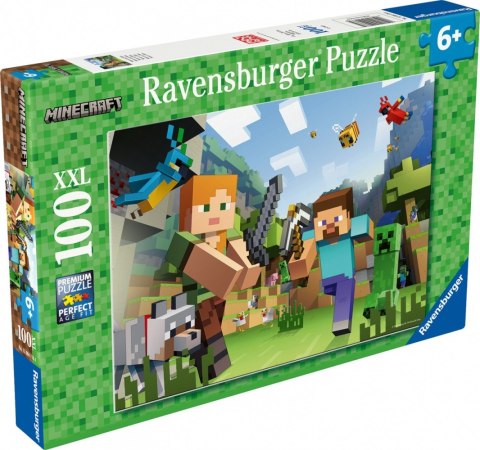 Puzzle XXL 100 elementów Minecraft Ravensburger Polska