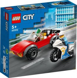 Klocki City 60392 Motocykl policyjny - pościg za samochodem LEGO