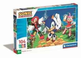 Puzzle 104 elementów Sonic Clementoni