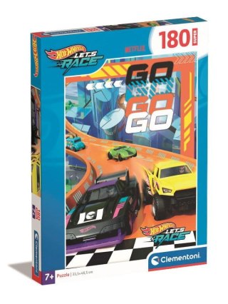 Puzzle 180 elementów Super Kolor Hot Wheels Clementoni