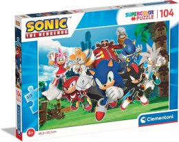 Puzzle Sonic 104 elementy Super Kolor Clementoni