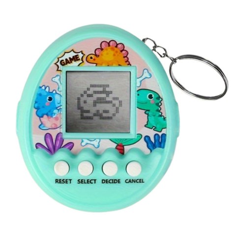 Tamagotchi Pet Egg Gra Elektroniczna 168W1 Brelok Z Dzwoneczkiem Turkusowa LEAN Toys