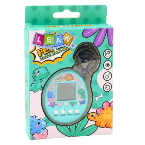 Tamagotchi Pet Egg Gra Elektroniczna 168W1 Brelok Z Dzwoneczkiem Turkusowa LEAN Toys
