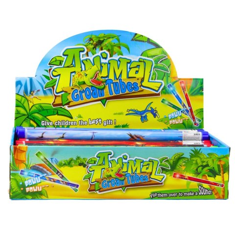 Tuba Dźwiękowa Akustyczna Dinozaury Światła Kolorowa 40cm Mix LEAN TOYS