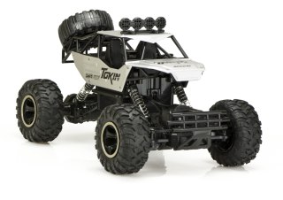 Samochód zdalnie sterowany na pilota RC Rock Crawler 1:12 4WD METAL srebrny Kik Sp. z o. o. Sp. k.