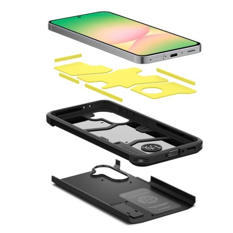 Etui plecki na Samsung Galaxy A56 5G z podstawką Tough Armor - czarne SPIGEN
