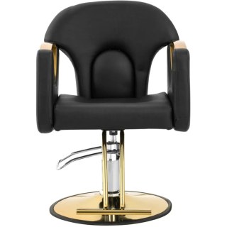 Fotel fryzjerski barberski z podnóżkiem BARTON - czarny Physa