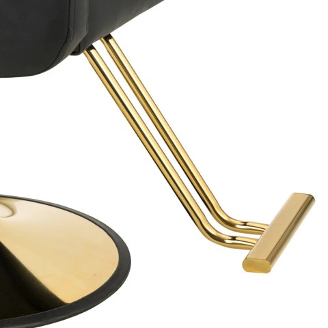 Fotel fryzjerski barberski z podnóżkiem BARTON - czarny Physa