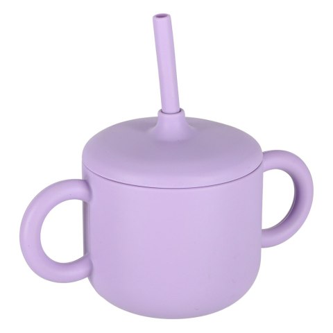 Naczynia silikonowe dla dzieci zestaw 8 elementów fioletowe Kik Sp. z o. o. Sp. k.