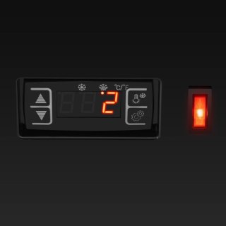 Witryna chłodnicza ekspozycyjna przeszklona 3 poziomy 58 l - czarna Royal Catering