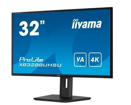 Monitor 31,5 cala XB3288UHSU 4K,VA,HDMI,DP,PIP,F.Sync,HAS/150mm,USB IIYAMA