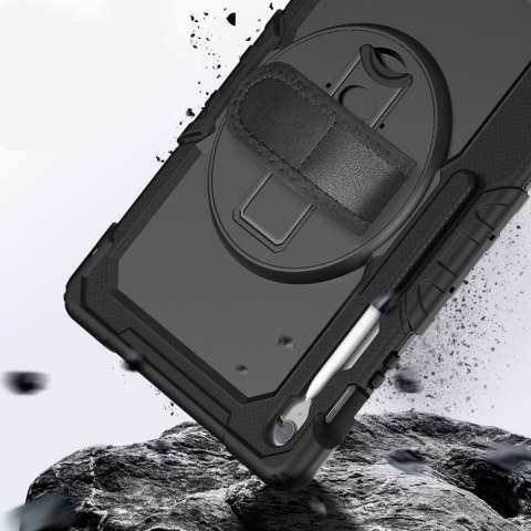 Etui pokrowiec na Samsung Galaxy Tab S10 FE+ Solid - czarne Tech-Protect