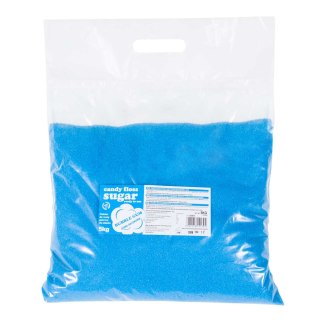 Kolorowy smakowy cukier do waty cukrowej niebieski o smaku gumy balonowej 5kg GSG24