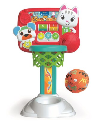 Interaktywna Koszykówka Kotek Miś Dźwięk Piłka Język Polski Clementoni 50384 Clementoni