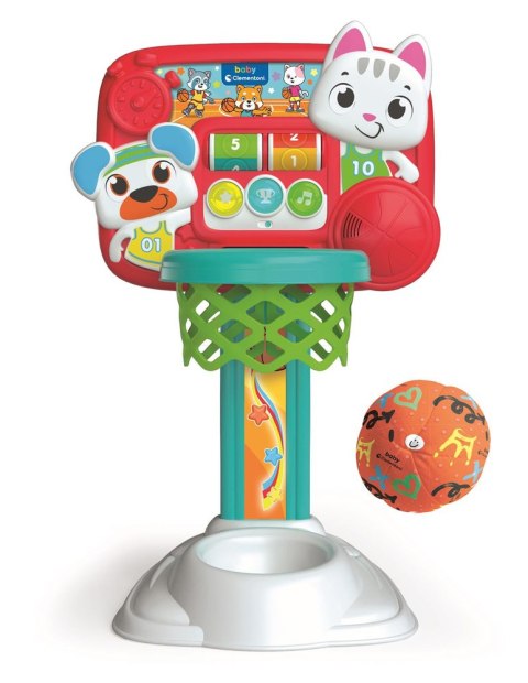 Interaktywna Koszykówka Kotek Miś Dźwięk Piłka Język Polski Clementoni 50384 Clementoni