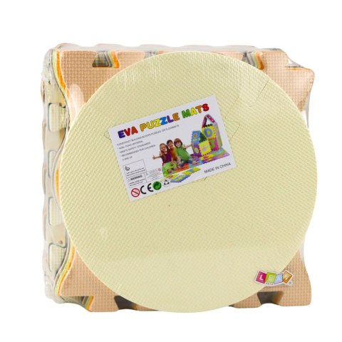 Miękkie Puzzle Mata Edukacyjna Pianka EVA Zwierzęta Brązowe 16 el. LEAN Toys