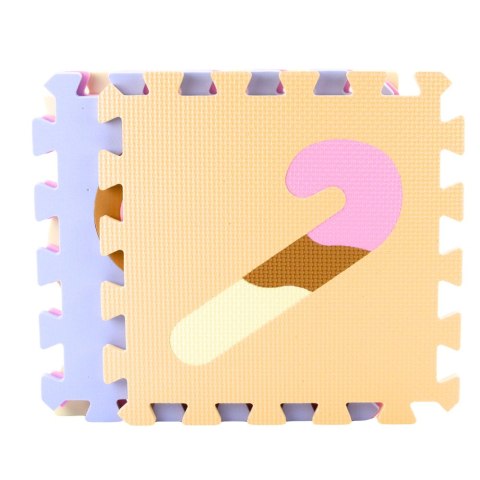 Miękkie Puzzle Mata Edukacyjna Pianka EVA Zwierzęta Pastelowe 16 el. LEAN Toys