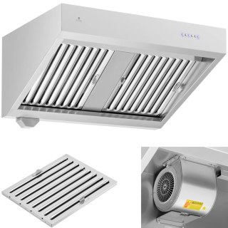 Okap gastronomiczny ścienny z silnikiem 100 cm 1000 m3/h 150 W Royal Catering