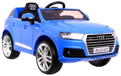 Audi Q7 Quattro S-Line na akumulator Niebieski + Pilot + Wolny Start + EVA + Radio MP3 LED