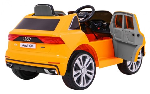 Audi Q8 Lift na akumulator dla dzieci Żółty + Pilot + EVA + Wolny Start + MP3 USB + LED