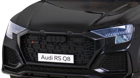 Audi RS Q8 Autko na akumulator Czarny + Pilot + Wolny Start + EVA + LED + MP3 USB