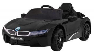 BMW I8 Lift Auto na akumulator Czarny + Pilot + Wolny Start + 3-pkt pasy + MP3 USB + LED