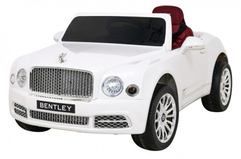 Bentley Mulsanne Autko na akumulator dla dzieci Biały - Sklep Gebe