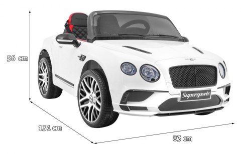 Bentley Continental Autko na akumulator dla dzieci Biały