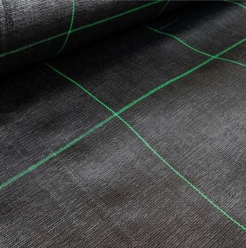 Agrotkanina Czarna 160 cm x50m UV 90g Antychwastowa Agrowłóknina + Kotwy LEAN