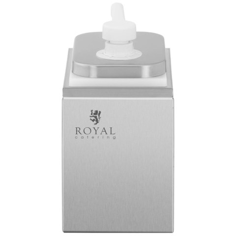 Dyspenser dozownik do sosów z pompką ze stali nierdzewnej 2 l Royal Catering