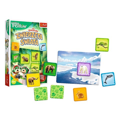 Gra dla dzieci Zwierzęta Świata Rodzina Treflików 02337 Trefl Gry