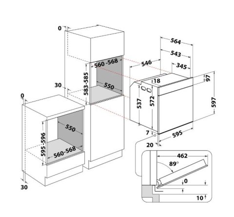 Piekarnik WOI4S8HM2SEA Whirlpool