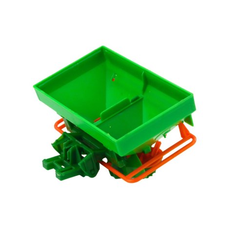 Traktor Pojazd Rolniczy Farmerski Z Siewnikiem Czerwony 34cm LEAN Toys