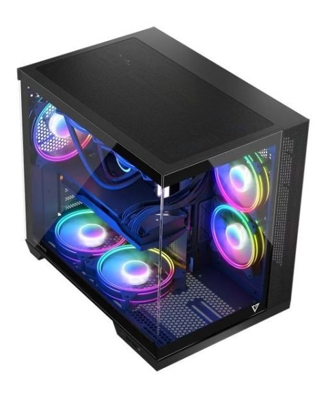 Obudowa komputerowa Volcano Panorama APEX ARGB 3F MIDI szara MODECOM