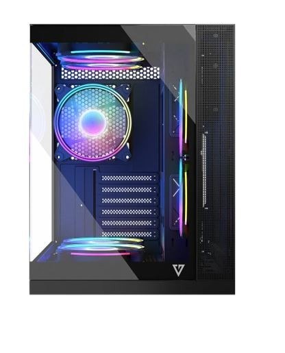 Obudowa komputerowa Volcano Panorama APEX ARGB 3F MIDI szara MODECOM