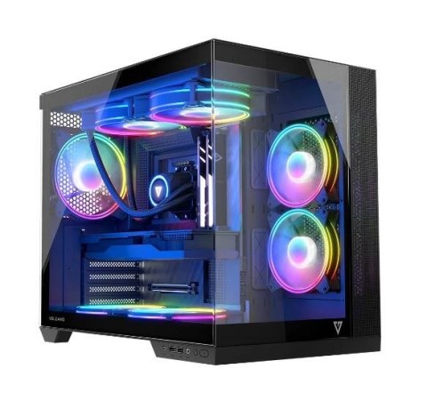 Obudowa komputerowa Volcano Panorama APEX ARGB 3F MIDI szara MODECOM